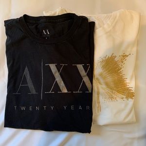 TWO A/X crew neck t shirts